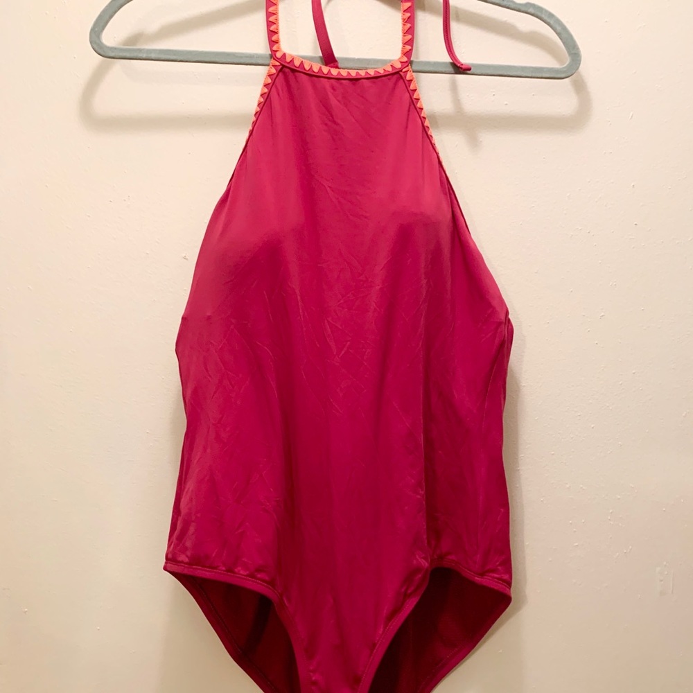 One Piece Halter Top Bathing Suit